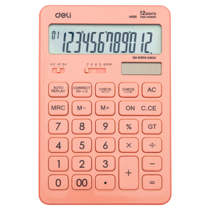 Calculator de Birou 12 Digiți 1541 Roz Pastel Deli