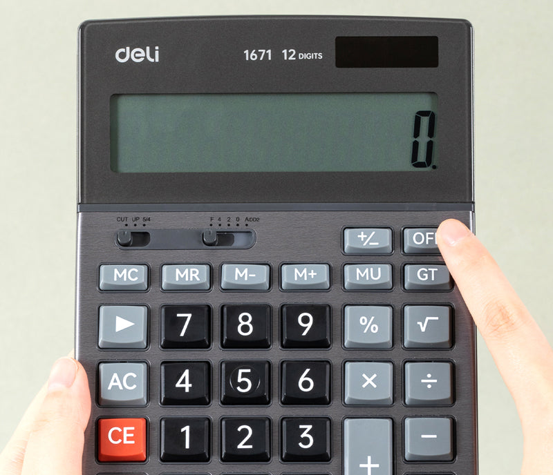 Calculator de Birou Metalic 12 Cifre 1671 Deli