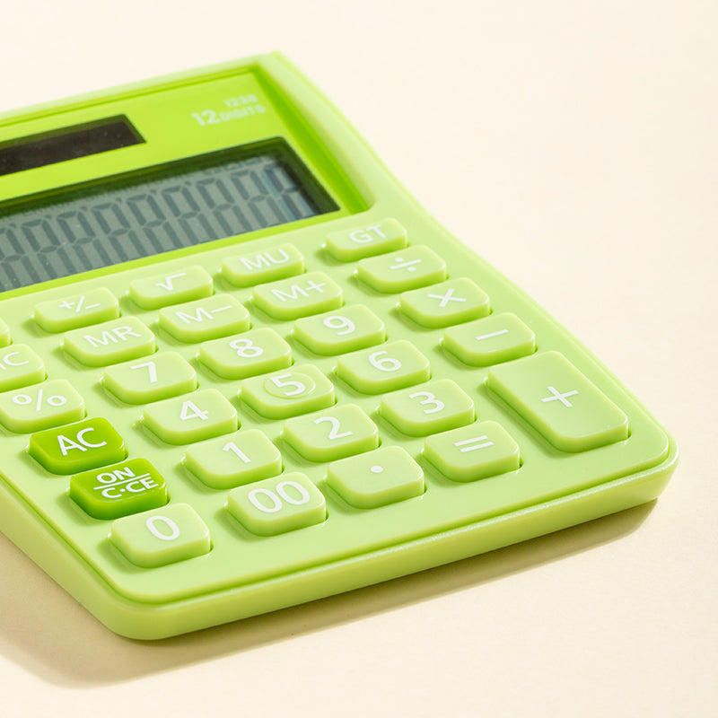 Calculator de Birou 12 Digiți 1238 Alb-Verde Deli