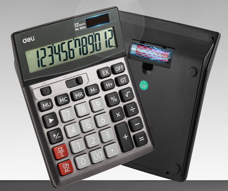 Calculator de Birou Metalic 12 Cifre 1654 Deli