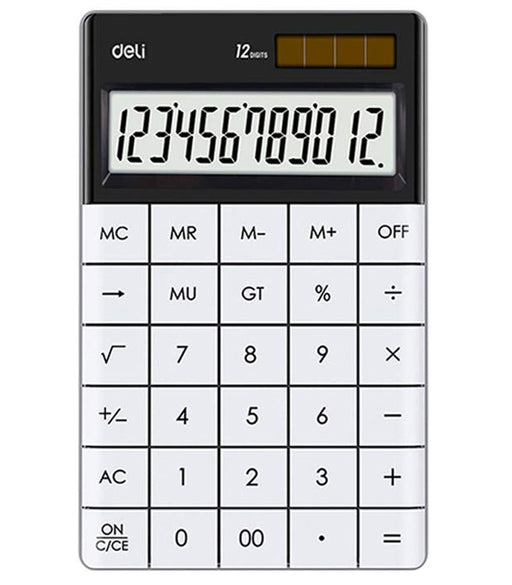 Calculator de Birou 12 Cifre 1589 Modern Alb Deli