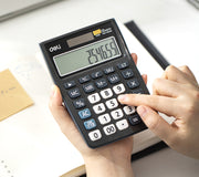 Calculator de Birou 12 Digiți 1238 Negru Deli