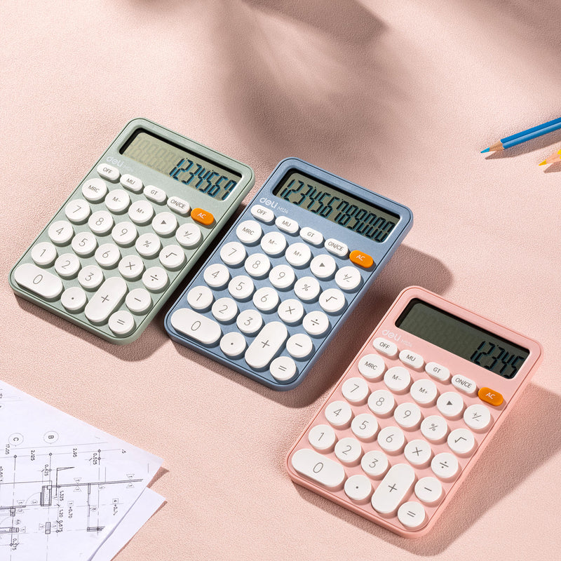 Calculator de Birou 12 Cifre Fashion EM124 Bleu Deli
