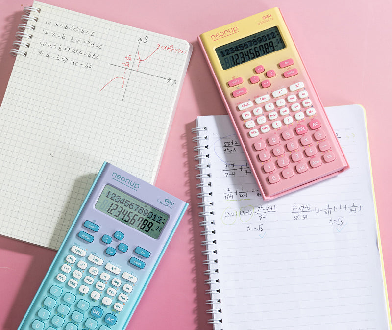 Calculator Științific 300 Funcții Roz Degrade Deli