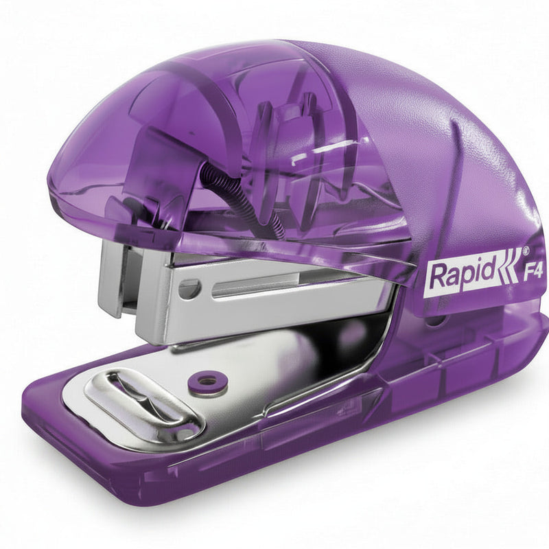 Mini Capsator Rapid F4 Colour'Breeze, capse 24/6, 10 coli - Lavandă