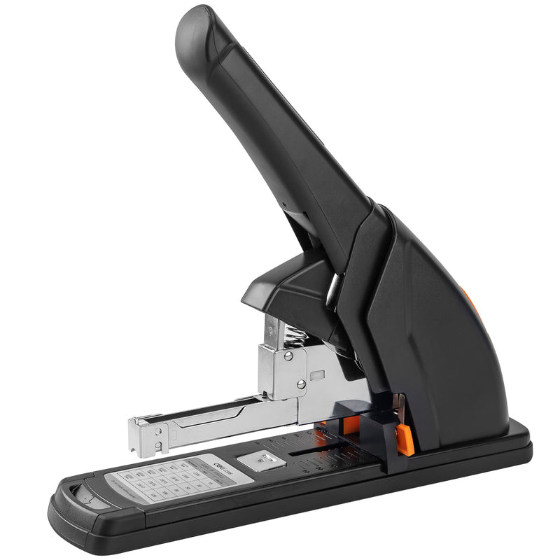 Capsator de mare capacitate Deli Power Saving, capse 24/6, 120 coli - Negru