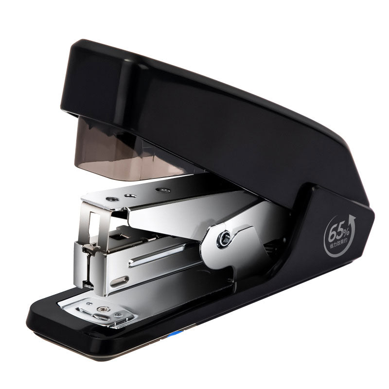 Capsator Effortless Halfstrip Deli, capse 24/6, 25 coli - Negru