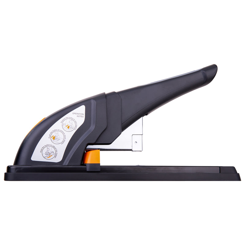 Capsator Heavy-Duty Deli, capse 24/6, 80 coli - Negru