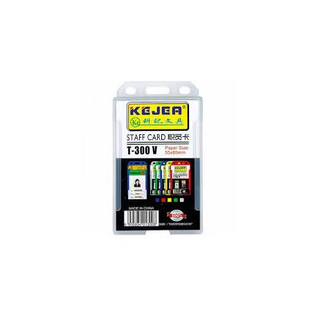 Suport PP-PVC Rigid Transparent pentru ID Carduri 54 x 85 mm Vertical Set 5 Bucăți Kejea