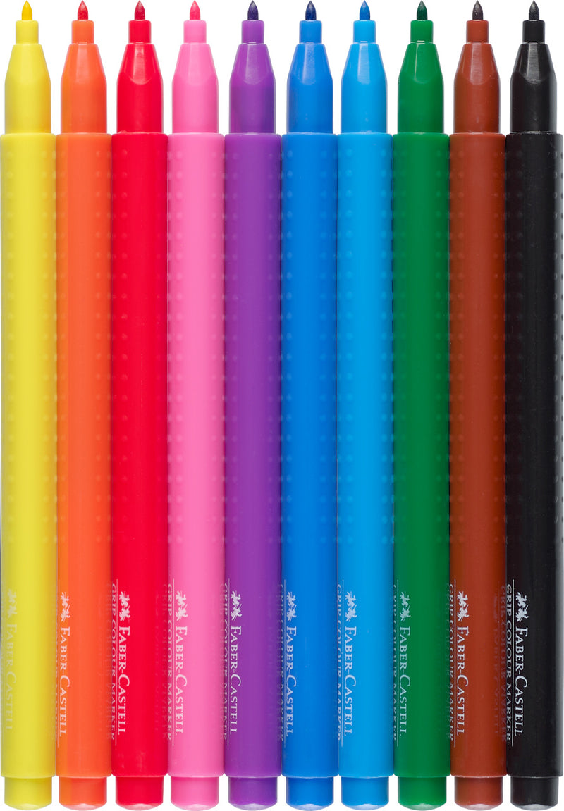 Carioci Grip 10 Culori Faber-Castell