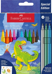 Carioci Dinozauri 10+3 Culori Faber-Castell