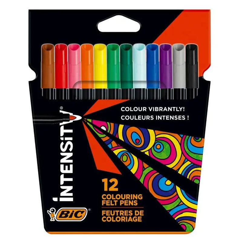 Carioci Intensity 12 Culori Vârf 2 mm BIC