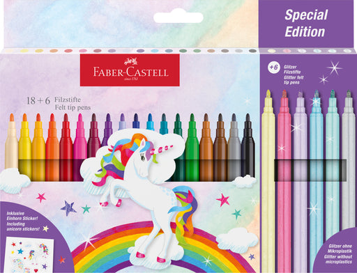 Carioci Unicorni 18+6 Culori Faber-Castell