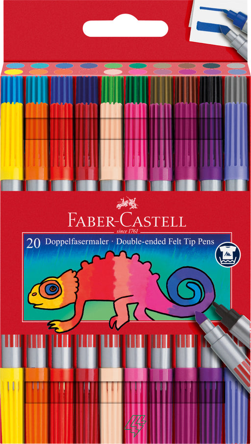Carioci 2 Capete 20 Culori Faber-Castell