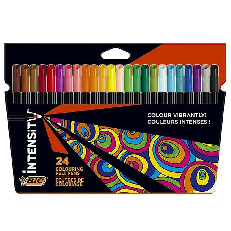 Carioci Intensity 24 Culori Vârf 2 mm BIC