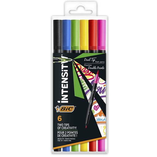 Carioci Intensity Intense 6 Culori cu 2 Capete BIC