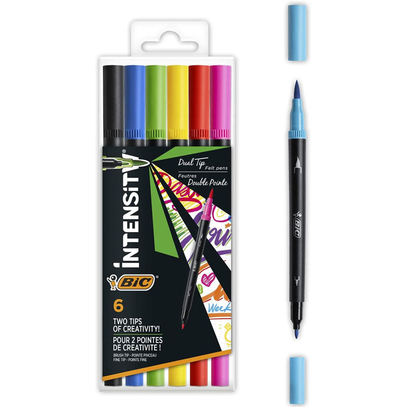 Carioci Intensity Intense 6 Culori cu 2 Capete BIC
