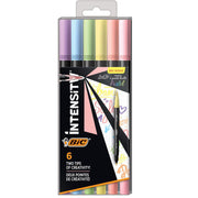 Carioci 6 Culori cu 2 Capete Intensity Pastel BIC