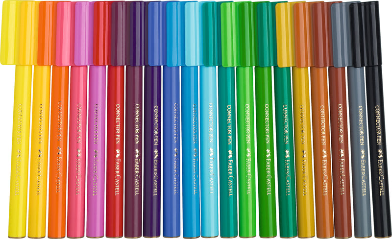 Carioci Connector 60 Culori Cut Cadou Faber-Castell