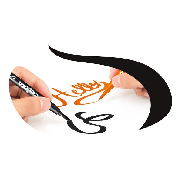 Carioci Vârf Flexibil 1-6 mm Tip Pensulă Super Brush 10 Culori Carioca