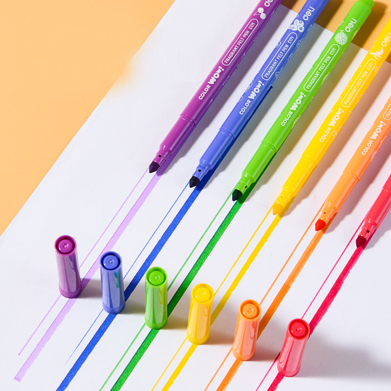 Carioci Parfumate ColorWow Washable 10 Culori Deli