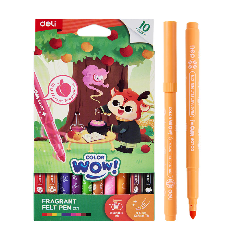 Carioci Parfumate ColorWow Washable 10 Culori Deli
