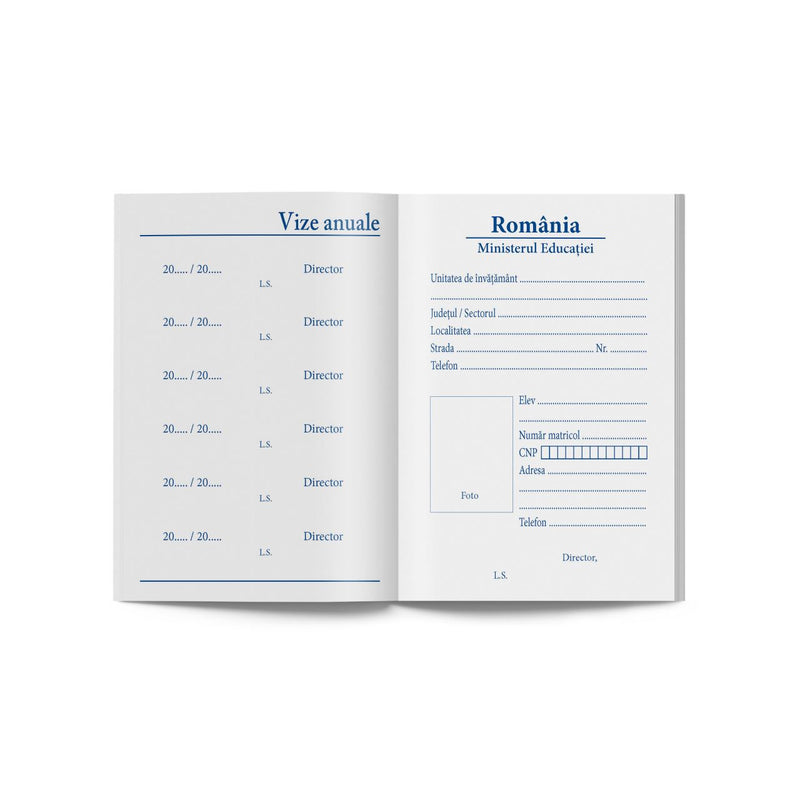 Carnet de Elev Clasele 1-4 A6 NB Sco