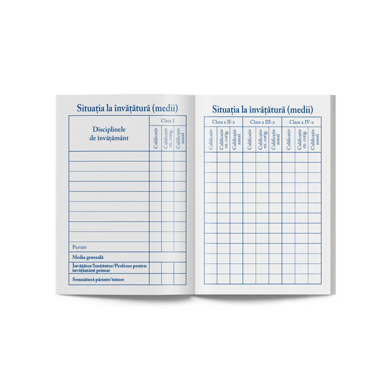 Carnet de Elev Clasele 1-4 A6 NB Sco
