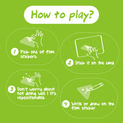 Carte Creativă Give it a Stick cu Triunghiuri Repoziționabile +3 Ani Stick'n