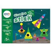 Carte Creativă Give it a Stick cu Triunghiuri Repoziționabile +5 Ani Stick'n
