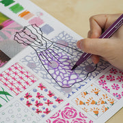 Carte Creativă Little Designer Activity Book Vanilla Garden Stick'n