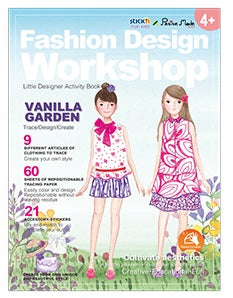 Carte Creativă Little Designer Activity Book Vanilla Garden Stick'n