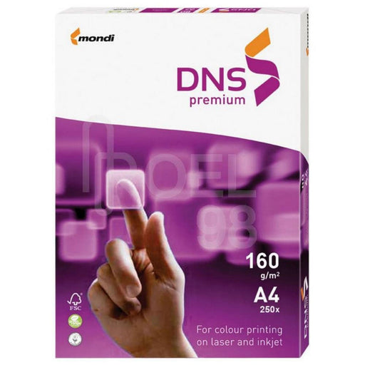 Carton copiator DNS A4 alb 160g, 250 coli/top
