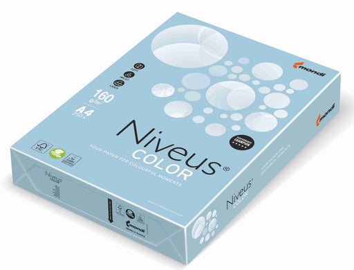 Carton copiator color Albastru Ice Pal, Niveus, format A4, 160g, top 250 coli