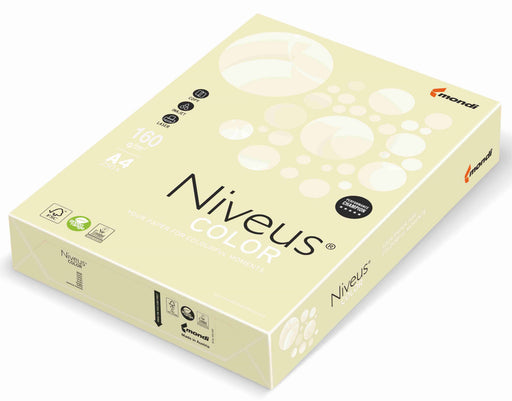 Carton copiator color Galben Vanilie Pal, Niveus, format A4, 160g, top 250 coli