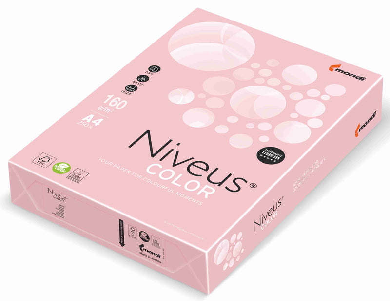 Carton copiator color Roz Flamingo Pal, Niveus, format A4, 160g, top 250 coli