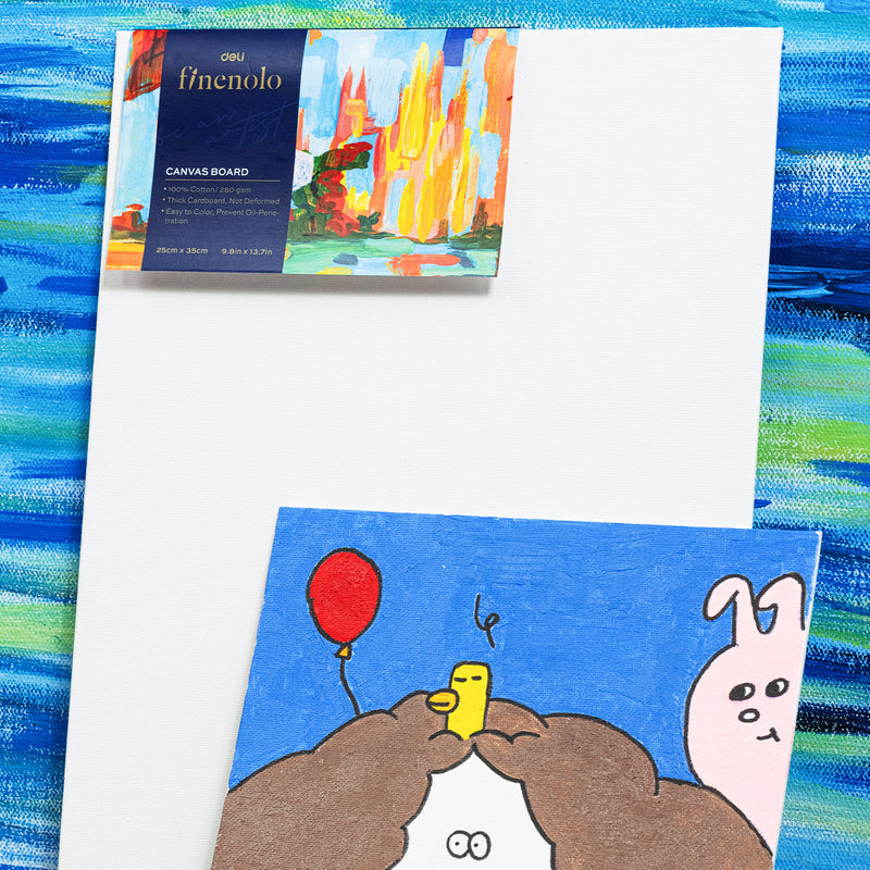 Carton Pânzat pentru Pictură 18 x 24 cm Deli