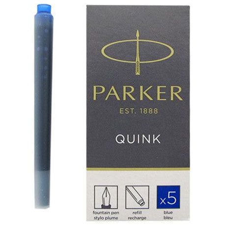 Cartușe Cerneală Mari 5 buc Parker Albastru