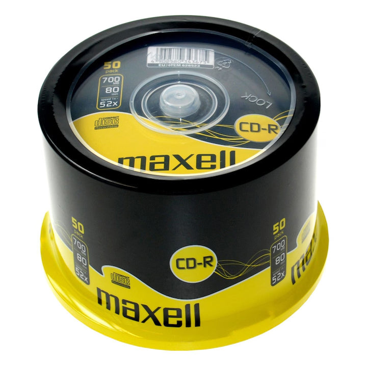 CD-R 700 MB 52x Cake Box 50 buc Maxell