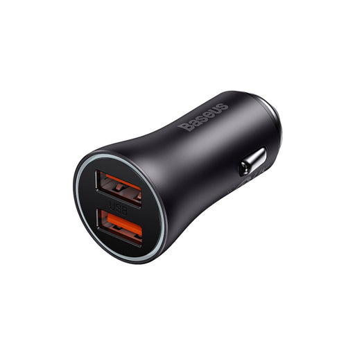 Încărcător Auto Golden Contactor Max 60W 2x USB Gri Baseus