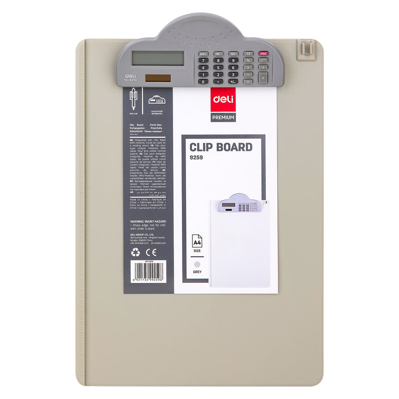 Clipboard A4 Profesional cu Calculator - Deli