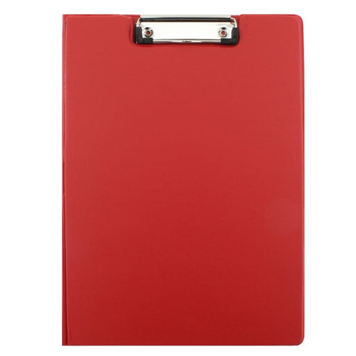 Clipboard Dublu A5 Roșu marca Daco cu copertă protectoare și clemă metalică
