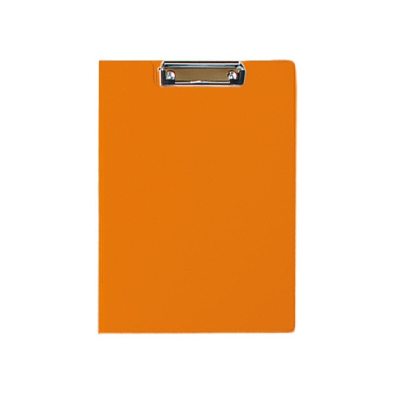 Clipboard Dublu Portocaliu marca Daco cu copertă protectoare și clemă metalică