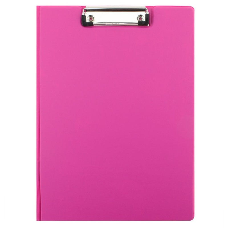 Clipboard Dublu Roz marca Daco cu copertă protectoare și clemă metalică