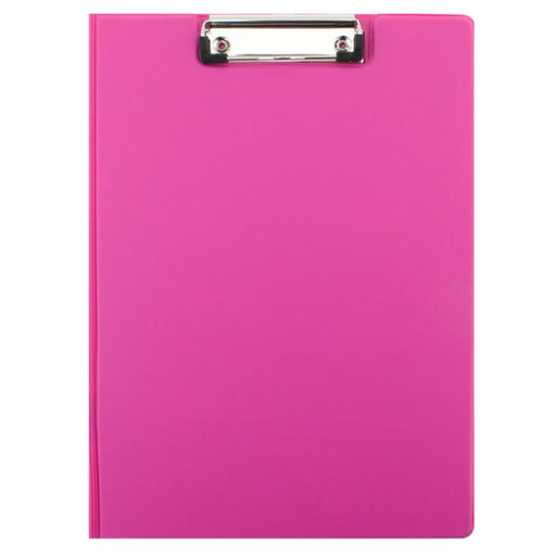 Clipboard Dublu Roz marca Daco cu copertă protectoare și clemă metalică