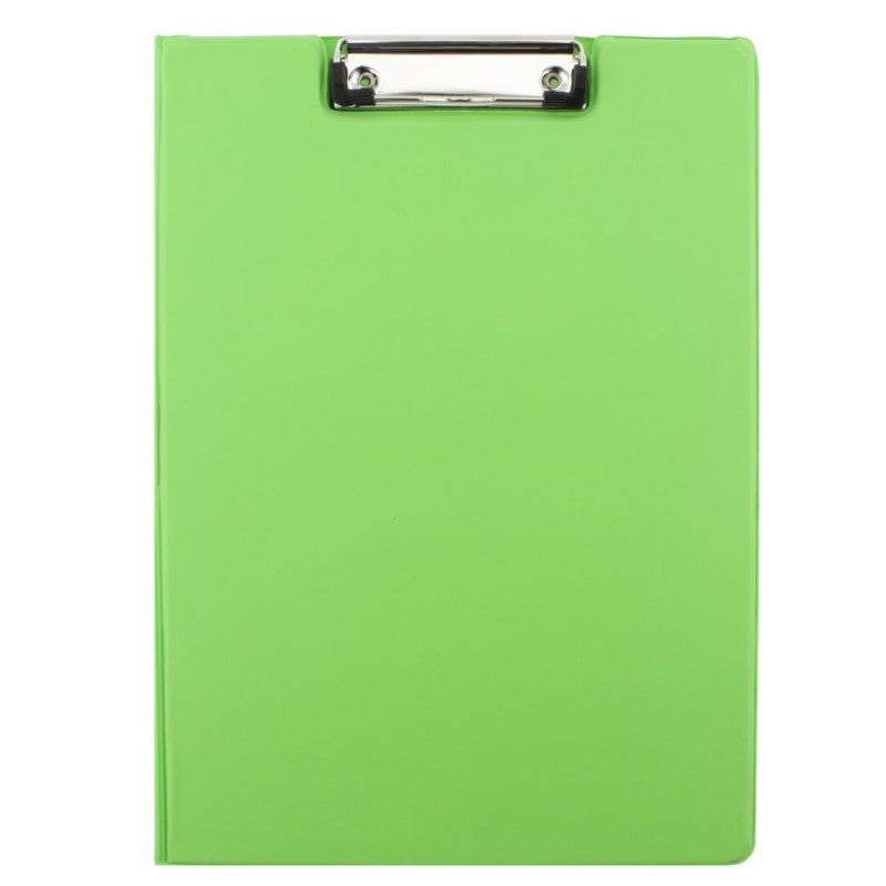 Clipboard Dublu Verde Deschis marca Daco cu copertă protectoare și clemă metalică