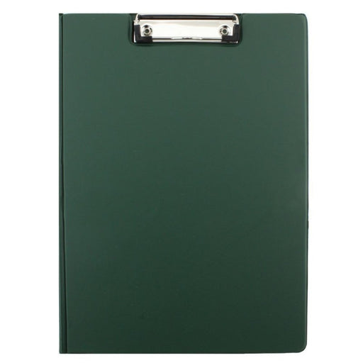 Clipboard Dublu Verde marca Daco cu copertă protectoare și clemă metalică