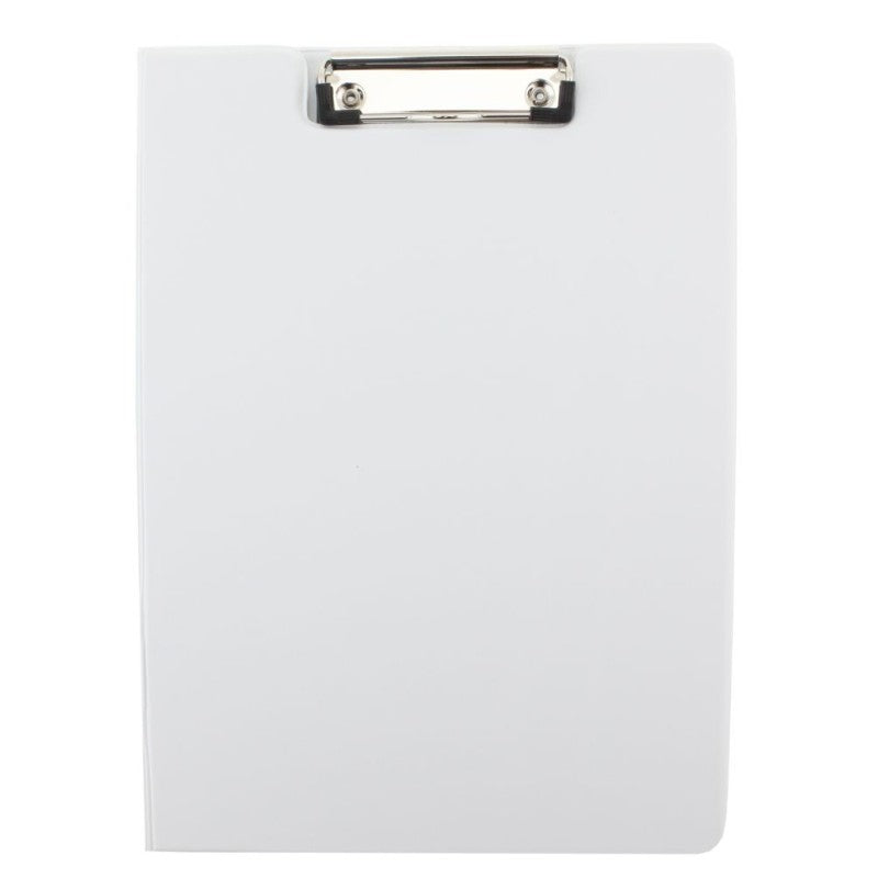 Clipboard Dublu Alb marca Daco cu copertă protectoare și clemă metalică