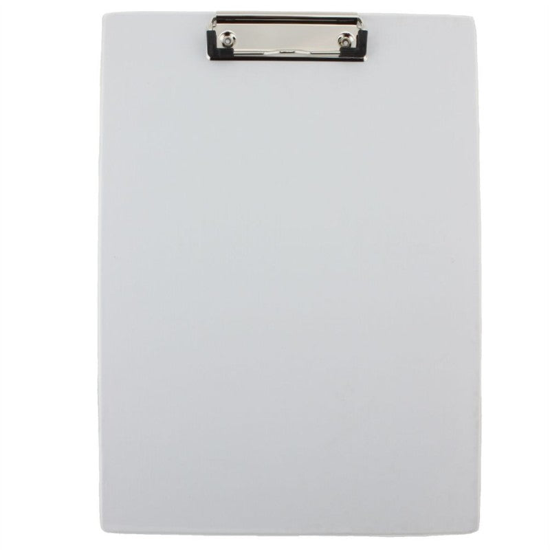 Clipboard Simplu Alb marca Daco cu clemă metalică pentru fixarea documentelor