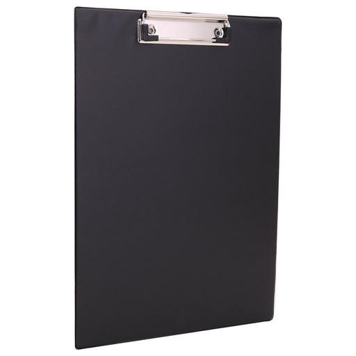 Clipboard Simplu Negru marca Deli cu clemă metalică pentru fixarea documentelor